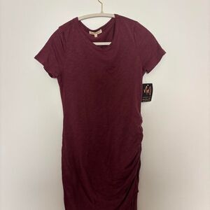 Mint-velvet Women's Burgundy and Red Dress